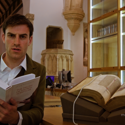 The Vulgate Bible manuscript held in Balliol College archive was one of the highlights of our shoot